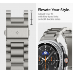 Spigen SGP Modern Fit Titanium Λουράκι Μπρασελέ για Samsung Galaxy Watch 8 40mm/44mm/46mm - Natural ΤΙΤΑΝΙΟ - AMP10122